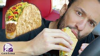 Taco Bell NEW Cantina Crispy Melt Taco Food Review