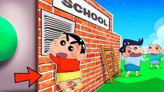 Shinchan Escaped From A School With Friends  | Roblox Escape School Obby | Funny Game 