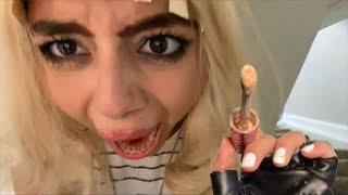 ASMR~ Hannah Montana does your Makeup fast & aggressive (you are Lilly) 