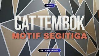 Cara Mengecat Tembok Motif Segitiga @mjgchannel9091