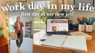 MY FIRST DAY OF WORK AT MY BIG GIRL JOB  prepping for work & starting a new job! | Charlotte Pratt