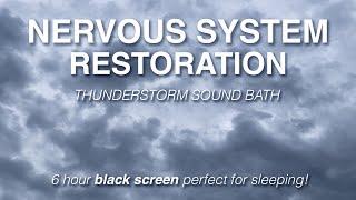 Relaxing Thunderstorm Sound Bath | Deep Restorative Sleep