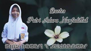 Quotes Putri Adara Nurfadillah || #belajarbersamaaruna #quotesmotivation #motivation #motivasi