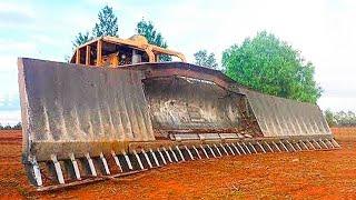 Big Bulldozers at Work in Tough Conditions