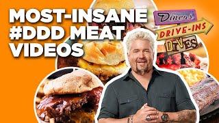 Most-Insane #DDD Meat Videos with Guy Fieri (Part 1) | Diners, Drive-Ins and Dives | Food Network