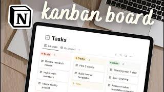 EASY Kanban Board for your tasks in Notion | Step-by-Step Guide