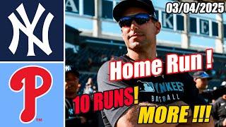 Yankees vs Philles [Innings 3rd&4th] Game Highlights (03/04/2025) | MLB Highlights 2025