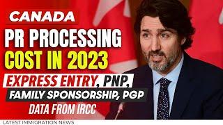 Canada PR Processing Cost in 2023 - Express Entry, PNP, Family Sponsorship, PGP & More