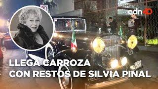 Llega cuerpo de Silvia Pinal a la funeraria en San Jerónimo, al sur de la CDMX