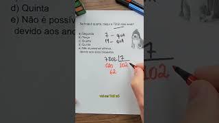 Questão de raciocínio lógico! #Matemática #quarta #enem #concursos