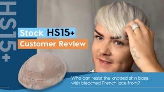 Stock Front Lace Toupee HS15+ Customer Review (hair system before and after) | New Times Hair