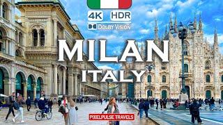 Milan, Italy 4K Walking Tour | A Day in the Life of Italy’s Fashion Capital in HDR