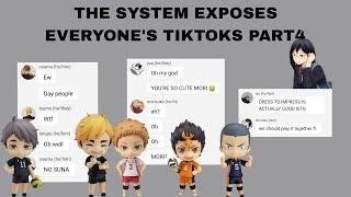 Haikyuu texts: THE SYSTEM EXPOSES EVERYONE'S TIKTOKS!!! |ft "Rare Ships" part.4