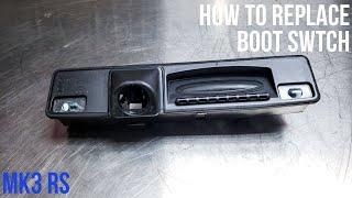 Focus RS mk3 boot lid release switch replacement step by step by OEM Denied Performance