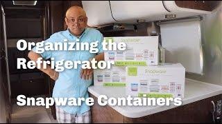 Organizing The RV Refrigerator With Snapware Storage Containers