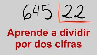 Cómo aprender a DIVIDIR POR DOS CIFRAS fácil y rápido