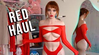 Redhead In RED?! | Haul & Try On