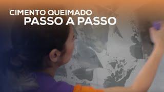 Parede de cimento queimado - passo a passo