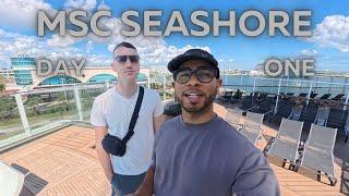 MSC Seashore 2025 | Day 1 | Embarkation Day and Balcony Cabin Tour