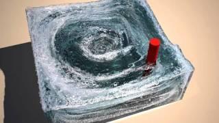 Phoenix FD vortex in a pool test 3 with foam