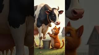 Dreaming of a Cow  | Farmer Cat’s Big Idea! #cat #gingercat #animation