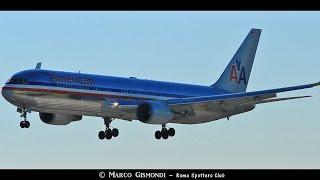 morning of heavy airplanes at Rome Fiumicino Airport