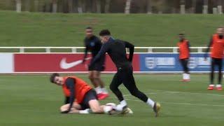 Jadon Sancho in England training