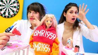Barbie bebek estetik ameliyatı oldu! Ayşe ve Ümit ile eğlenceli video!