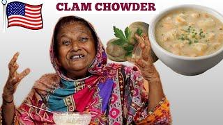 Tribal People Try Clam Chowder