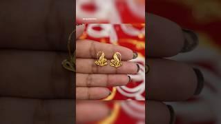 Daily wear gold earrings tops designs 2025#earrings #shorts #viralshorts #shortsfeed #trending