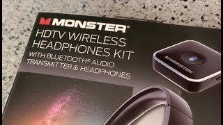 Monster HDTV Wireless Headphones Kit with blue tooth Product review