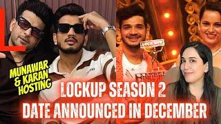 Lockup season 2 date announced | Munawar & karan Host the show #munawarfaruqui #karankundra