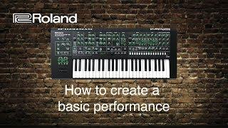 Roland System-8 - How to create a basic performance