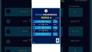 Pronostici Serie A #calcio #seriea #pronostici #schedina