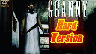 (I MANAGED TO CAR ESCAPE GRANNY HOUSE) Granny HARD Difficulty IOS And Android Gameplay - 4K