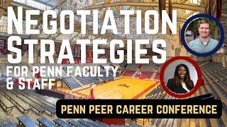 Negotiation Strategies and Tools for Penn Staff/Faculty