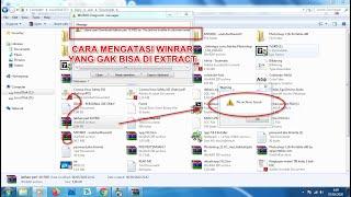 Cara mengatasi WinRAR yang tidak bisa di extract