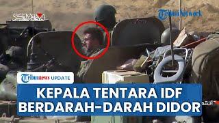 Detik-detik Berdarah Pejuang Hamas Eksekusi 3 Kepala Tentara IDF yang Mendadak Nongol dari Tank