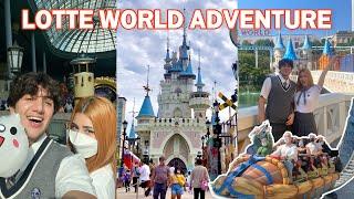 WE WENT TO LOTTE WORLD ADVENTURE!!! (VLOG/REVIEW) | Touring Seoul!