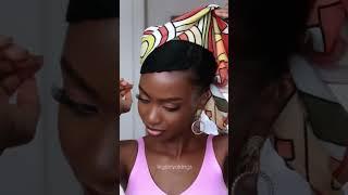 Simple & Easy Natural Hairstyle  on 4c hair. #naturalhairstyle #4chair #4chairstyles #naturalhair