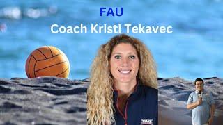 FAU assistant beach volleyball coach Coach Kristi Tekavec