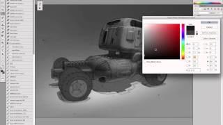 matte surface value block-in: sci-fi truck