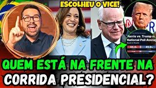 QUEM VAI GANHAR?  Trump x Kamala harris quem está liderando?