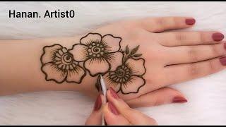 How to draw the rose on hand /henna arabic