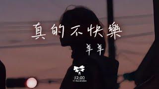 羊羊 - 真的不快樂「可是媽媽 我好像沒有避風港」【動態歌詞】