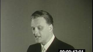 Billy Graham talking at 1964 World's Fair Pavillion evangelist