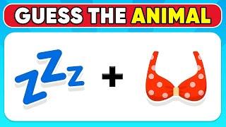 Guess The ANIMAL By Emoji - DANGEROUS Edition   | Animal Emoji Quiz