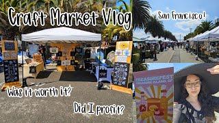 Embroidery Market Vlog! TreasureFest SF. First time traveling overnight to be a vendor - Aug 2024