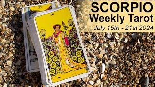 SCORPIO WEEKLY TAROT READING "TAKING YOUR LIFE TO THE NEXT LEVEL" July 15th to 21st 2024 #tarot