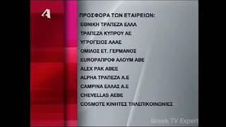 Alpha TV Greece - Προσφορά των Εταιρειών Ident (2005-2007)